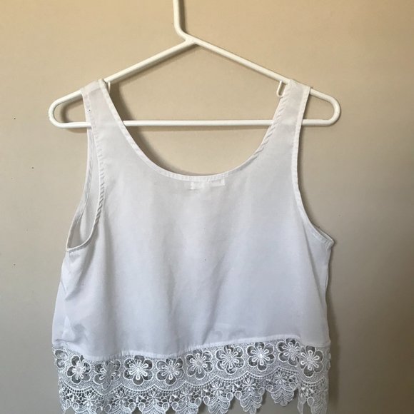 White Crop Top - Picture 2 of 2